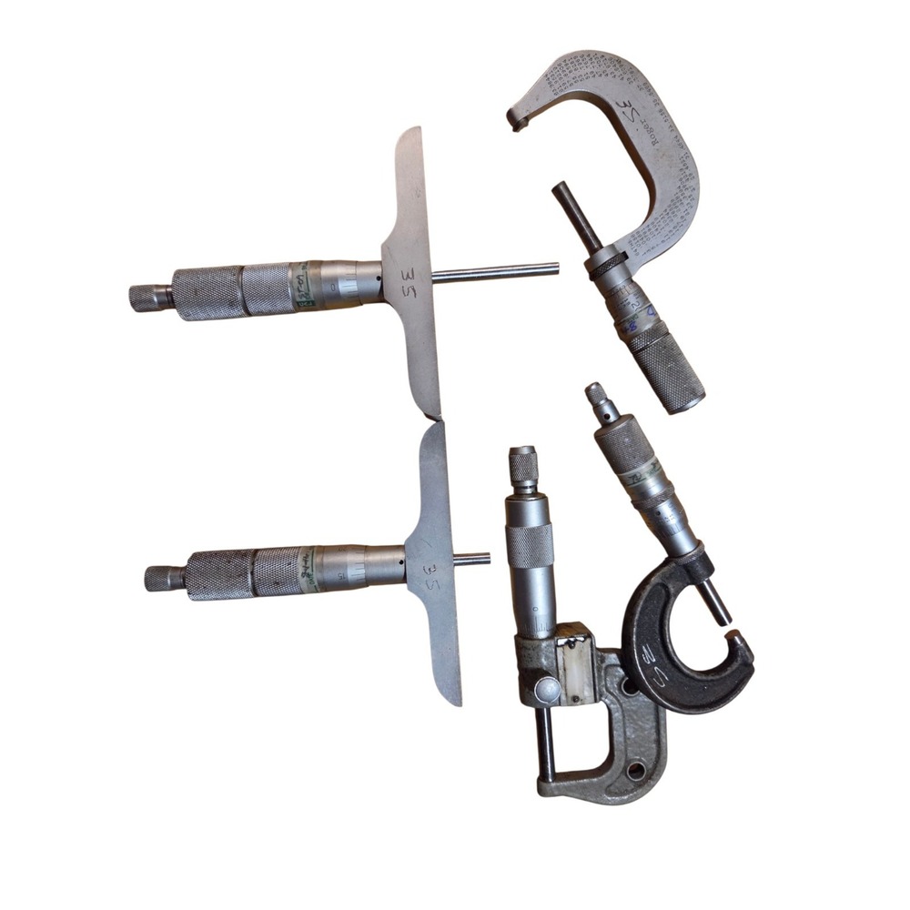 Lot Of 5 Micrometers